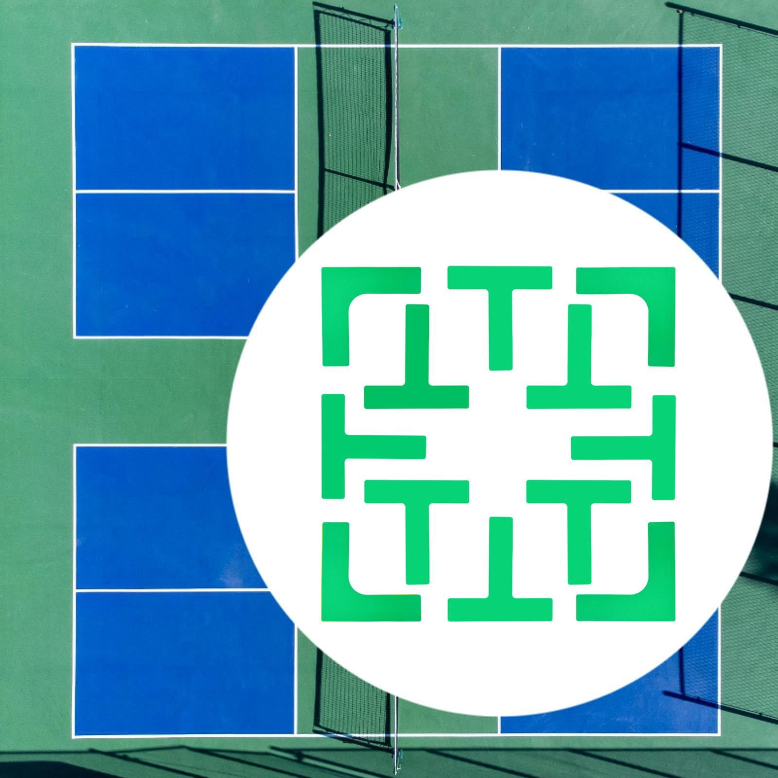Dualoai Pickleball Court Marker Court Lines Marker Indoor and Outdoor Gift Training Portable Accessory Sports Park Throw Down Markers Green