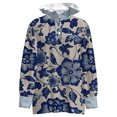 thumbnail image 1 of Spring Fashion Women's Ruffled Stand-up Collar Shirt Loose Temperament Commuter Long Sleeve Top, 1 of 6