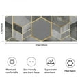 thumbnail image 3 of Gray Gold Hexagon Marble Pattern Bathroom Rugs Mat,Non Slip Microfiber Bathroom Rug,Rubber Backing,Soft Bathroom Mats for Bathroom Floor,Tub and Shower,47x17in(120x43cm), 3 of 5
