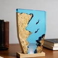 thumbnail image 5 of Artistic Ocean Diver Resin Night Light - Handmade Two Divers Themed LED Decor Lamp, Unique Marine Life Decorative Accent for Home/Office$$Tools & Hardware Other, 5 of 7