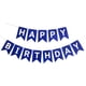 thumbnail image 1 of Banderín de flores de cola de pez con letras de feliz cumpleaños en bronce y cola de golondrina pequeña, 1 of 6
