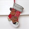 thumbnail image 3 of Kearding Soportes para regalos Calcetines de Navidad Suavidad de lana Exquisito Contenedor de dulces multipropósito Accesorios para el hogar Calcomanía Patrón de muñeco de nieve, 3 of 6