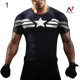 thumbnail image 1 of A.e Plus Size Iron Man Captain America Compression T-Shirt Short Sleeve Toppangjing, 1 of 4
