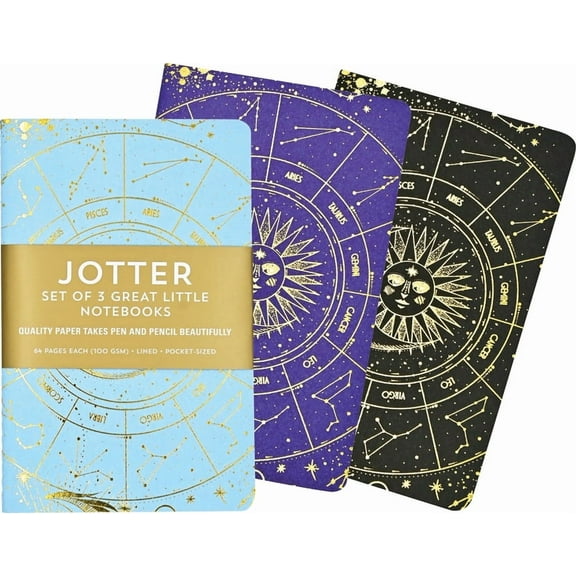 Celestial Jotter Notebooks (3 Pack), (Paperback)
