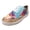 Blue, variant on Trendy Canvas Tennis Shoes For Ladies Comfortable Canvas Flats For Women Women's Foreign Trade Large Color Blocking Casual Shoes Spring New Ethnic Style Sports Style Shallow Single Shoes