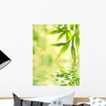 thumbnail image 1 of Bamboo Leaves Reflected Rendered Wall Mural by Wallmonkeys Peel and Stick Graphic (18 in H x 14 in W) WM272021, 1 of 4
