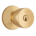 thumbnail image 5 of Brinks Keyed Entry Polished Brass Tulip Doorknob and Deadbolt Combo Twin Pack, 5 of 20