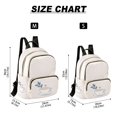 thumbnail image 3 of JIALIOU Mini Backpack Purse for Women Quilted Casual Daypack Small Travel Shoulder Bag, Coffee Cup with Leaf, 3 of 7