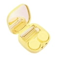 thumbnail image 2 of Unique Bargains 1 Set Contact Lens Case Simple Square Lens Storage Case Yellow, 2 of 5