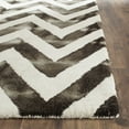 thumbnail image 3 of Safavieh Dip Dye Lara Distressed Wool Area Rug, Ivory/Charcoal, 8' x 10', 3 of 7