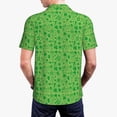 thumbnail image 3 of Balery St Patrick's Day Printed Men’s Short Sleeve Polo Shirt, Midweight Men's Shirt,Golf Polo shirts -4X-Large, 3 of 8