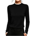 thumbnail image 5 of Women's Long Sleeve Thermal Underwear Lightweight Compression Baselayer Shirt Women Clothing Premium Comfort Winter Tops, 5 of 8