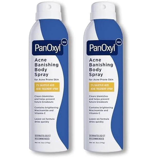 Spray corporal para eliminar el acné PanOxyl con 2% de ácido salicílico, 180 ml