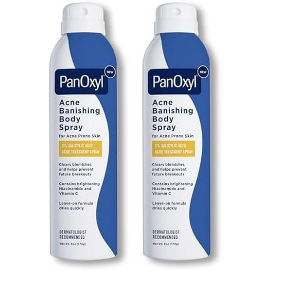 Spray corporal para eliminar el acné PanOxyl con 2% de ácido salicílico, 180 ml