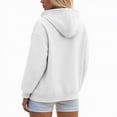 thumbnail image 4 of Towmus Drawstring Zip Up Hoodies for Women Fall Cute Jacket Oversized Casual Long Sleeve Sweatshirts Fall Spring Track Jackets with Pockets, 4 of 5