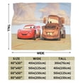 thumbnail image 3 of Manta de Cars Lightning Mcqueen, suave, acogedora, cálida y ligera, para sofá, cama, silla, camping, viajes, decoración, picnic, 80 x 60 pulgadas, 3 of 5