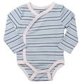 thumbnail image 3 of Preemie Clothes Baby Kimono Side Snap Onesie Girl Long Sleeve Bodysuit Premature, 3 of 5