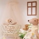 thumbnail image 4 of 1:12 Juego de cuna y dosel Muebles para casa de muñecas Accesorios fotográficos Accesorios de bricolaje Casa de muñecas Blanco, 4 of 9