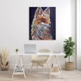 thumbnail image 2 of Contemporary Fox Urban Splatter Animals & Insects Painting Gallery Wrapped Canvas Print Wall Art, 2 of 7