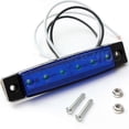 thumbnail image 2 of 10x 6 Led 3.8 Side Marker Clearance Light Blue Trailer Lights For 12v Truck Bus Boat Cab Rv Lorrieds Suv External, 2 of 5