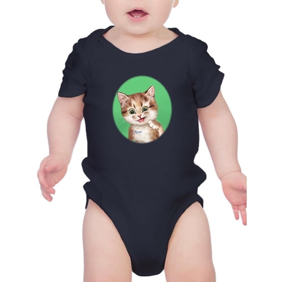 Weird Cat Bodysuit Infant -Kayomi Harai Designs,  6 Months