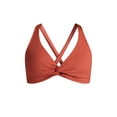 thumbnail image 6 of Time and Tru Women's and Women's Plus Ribbed Twist Front Bikini Top, Sizes XS-2X, 6 of 6