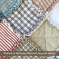 thumbnail image 4 of Ecru Solid Off White Homespun Cotton Fabric - Sold by the Yard - JCS Fabric, 4 of 9
