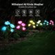 thumbnail image 4 of Luces Solares Decorativas para Exteriores JanHm Paquete de 4 con 16 Luces de Flores Rosas Impermeables, 4 of 5