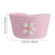 thumbnail image 2 of 2Pcs Cotton Storage Basket for Storage Use Pink Desktop Woven Basket, 2 of 3