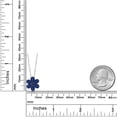 thumbnail image 6 of Gem Stone King 925 Sterling Silver and 10K Yellow Gold Blue Sapphire Pear Shape Flower Pendant Necklace for Women (3.06 Cttw, 6X4MM, Gemstone Birthstone, with 18 inch Chain), 6 of 6