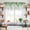 Green, variant on Green Palm Leaves Kitchen Curtain Valances for Windows Farmhouse Short Curtains, Summer Botanical Tropical Rod Pocket Valance Curtain for Bedroom Cafe Living Room