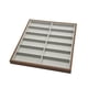 thumbnail image 1 of Estuche de madera para gafas, organizador con 12 compartimentos para relojes y joyas. Gris, 1 of 9