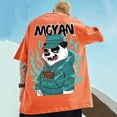 thumbnail image 7 of Kawaii Vintage Anime panda Print T Shirt Funny Men Summer Casual Short Sleeve Tshirts Male plus size Tops ropa y2k hombre Tees, 7 of 7