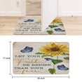 thumbnail image 6 of Sunflower Wood Colored Flowers (3) Door Mat 30 X 17 Inch Welcome Doormat Indoor Outdoor Entrance Floor Mat Non Slip Spring Summer Decor Rubber Mats, 6 of 6