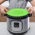 thumbnail image 3 of RENACLIPY Green Silicone Inner Pot Cover with Lid Groove, Seal for Pressure Cooker Accessories, 3 of 8