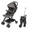 Amzdeal Airplane Lightweight Stroller with Pull Rod Umbrella Stroller One-Hand Fold Design Baby Infant Travel Stroller - Black