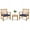 Navy, variant on Spaco 3 Pieces Outdoor Furniture Set, Deluxe Outdoor Patio with Soft Seat Cushions-Gray