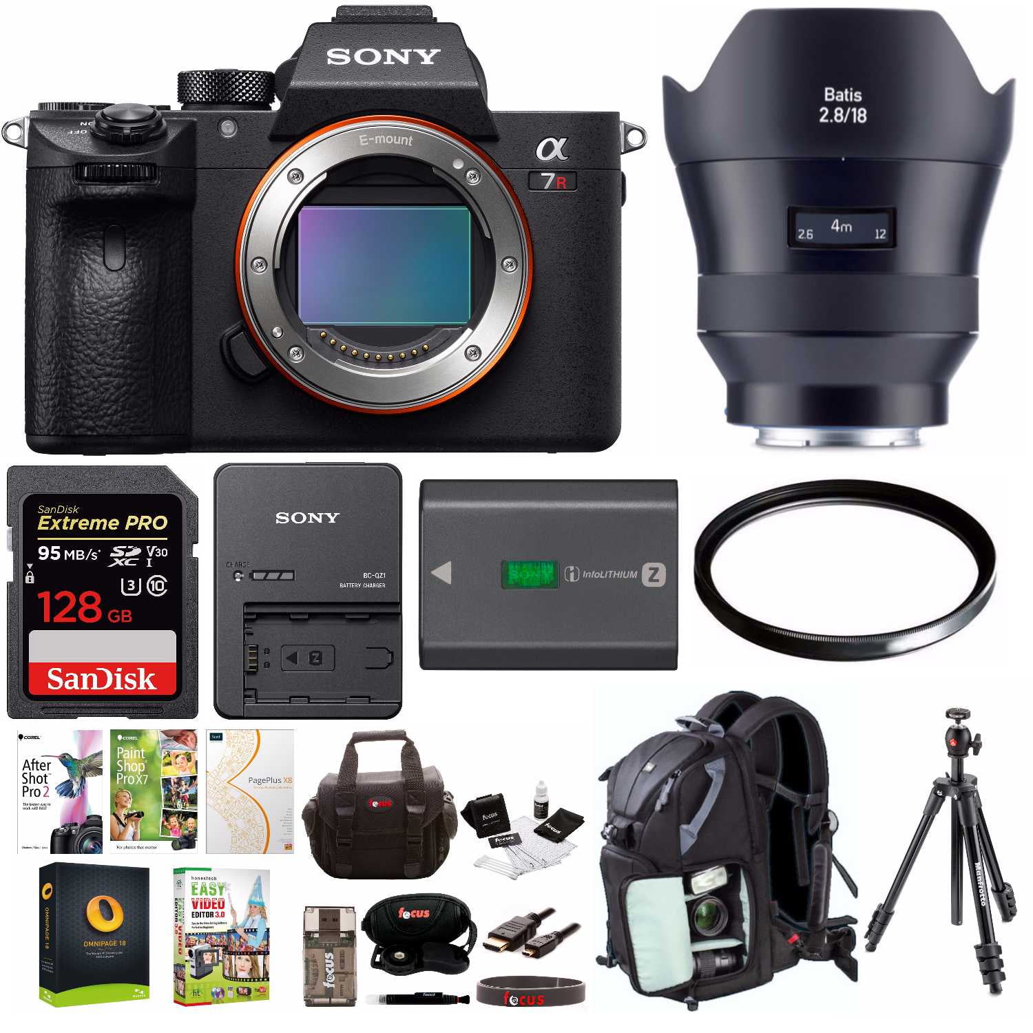 Sony Alpha a7RIII Mirrorless Camera w/ Zeiss Batis 2.8/18 WideAngle