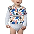 thumbnail image 6 of Hirioo Cute Sea Animals for Baby Waterproof Pocket Bib Adjustable Closed for Babies Toddlers with Large Pocket 6-24Months, 6 of 8