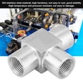 thumbnail image 1 of Loewten Pipe Fitting,3 Way Pipe Connector BSPP Female Thread Stainless Steel Pipe Fitting Connector,3 Way Pipe Connector, 1 of 8