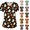 6# Black, variant on Womens V Neck Halloween Printed Scrub Tops Plus Size Medical Nursing Tops Scrubs with Pocket