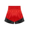 thumbnail image 4 of Hansber Kids Boys Boxing Shorts Muay Thai Fighting Shorts Training Trunks Grappling Martial Arts Red&Black 16, 4 of 5