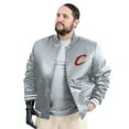 thumbnail image 2 of Men's G-III Sports by Carl Banks Gray Cleveland Cavaliers Adaptive Bold Logo Satin Varsity Jacket, 2 of 5