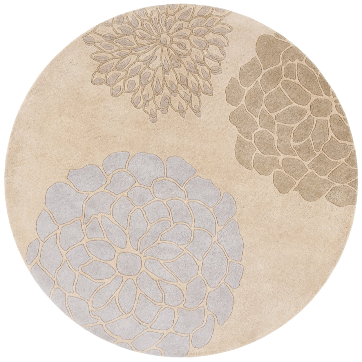 SAFAVIEH Soho Brisbane Floral Wool Runner Rug, Beige/Multi, 2'6" x 8'