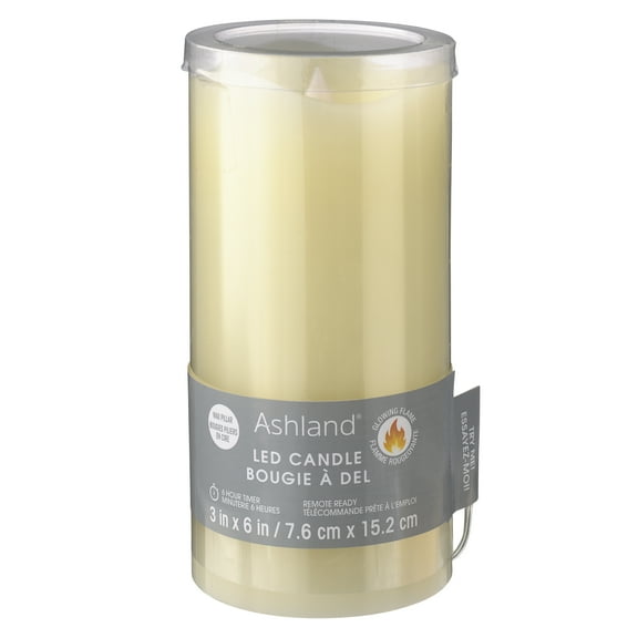 3" x 6" LED Flame Pillar Candle by Ashland