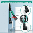 thumbnail image 6 of Dryer Plug Adapter 4 P R Ong To3 P R Ong,10-30P Plug to 14-30R Adapter,30Amp STW10AWG 1FT with Green Ground Wire US Plug, 6 of 6