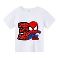 thumbnail image 2 of Nuevas camisetas de Spiderman para niños y niñas, camisetas con estampado de dibujos animados para niños de 3, 4 y 5 dígitos, camisetas de manga corta de verano para bebés, 2 of 5