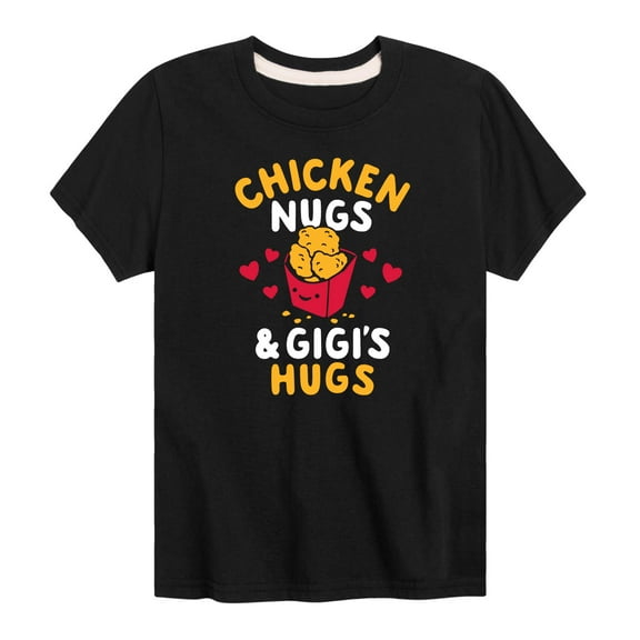 Instant Message - Chicken Nug And Gigis Hugs - Toddler And Youth Short Sleeve Graphic T-Shirt