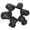 Black Knee, Elbow & Glove Set for Enhanced Protection Adult Roller