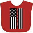 thumbnail image 3 of Inktastic Firefighter Daddy Flag Boys or Girls Baby Bib, 3 of 4